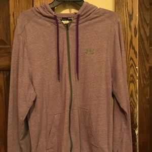 Large Under Armour zip up shirt